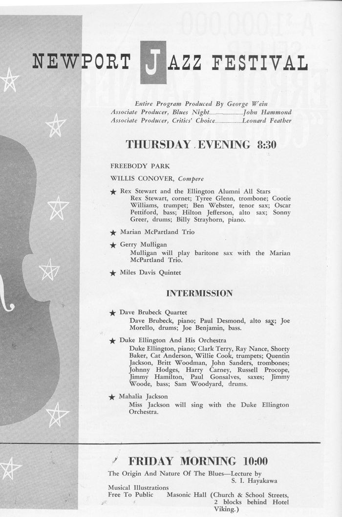 1958 jazz festival